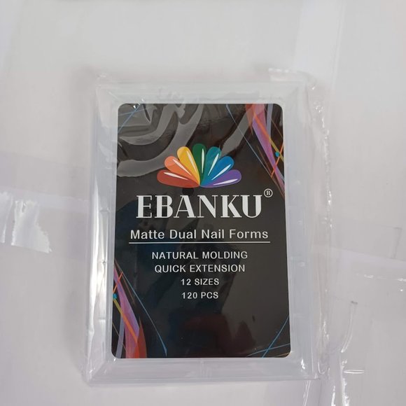 Ebanku False Nail System NEW Matte Dual Nail Forms 120 Pieces (12 Sizes) W/Case - Picture 8 of 8